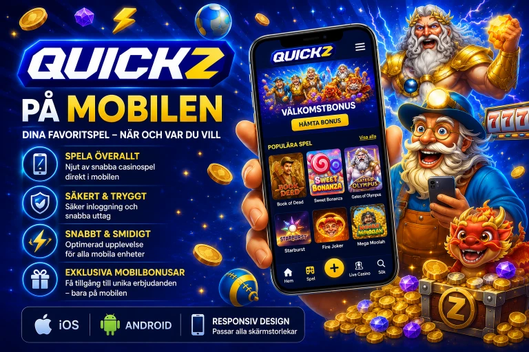 Quickz online casino i mobilen